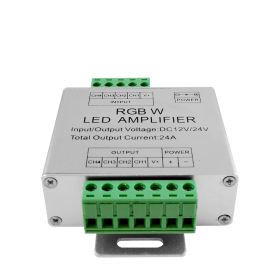 Amplificador RGB+Blanco PWM, DC 12-24V 120-240W 10A
