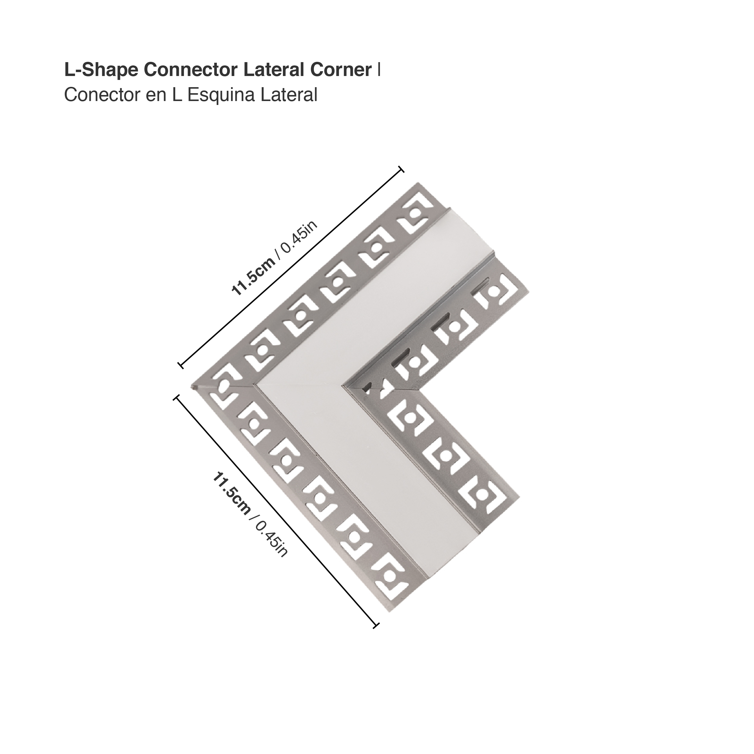 Conector en L Esquina Lateral para PER-39
