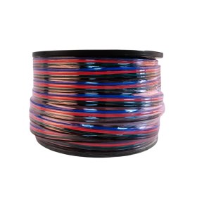 Cable 4 polos de 1mm RGB, 4x1mm (18AWG) 48V Máx. x25m 
