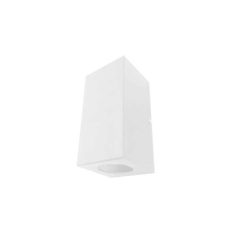 Aplique MÓNACO Exterior Bidireccional para 2 Lámparas Blanco GU10 182x95x95mm
