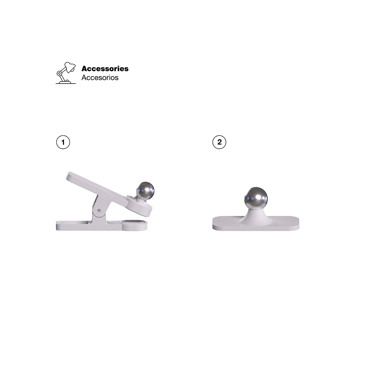 Lámpara de Mesa LED Magnética Blanco 3W Mix Recargable 1800mAh