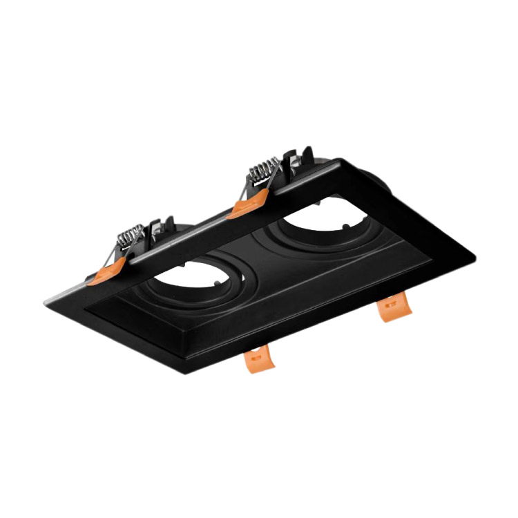 Spot Móvil Negro para 2 Lámpara GU10