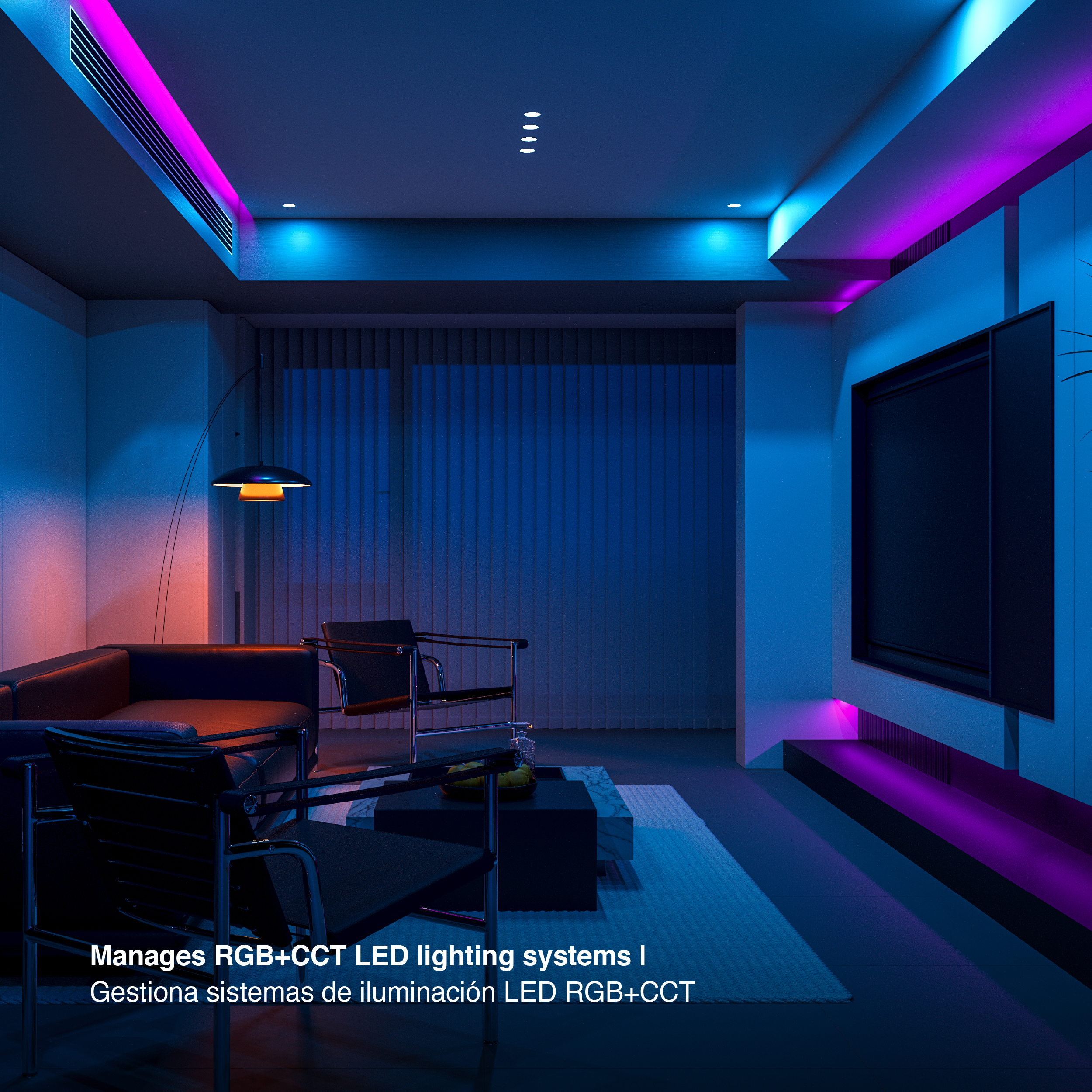 Control Remoto Rainbow RGB+CCT ∅70mm 2.4Ghz 