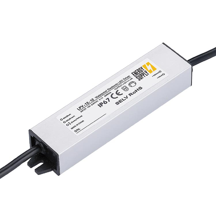 Fuente Switching 12V 1A 12W, 90-264VAC  Exterior IP67