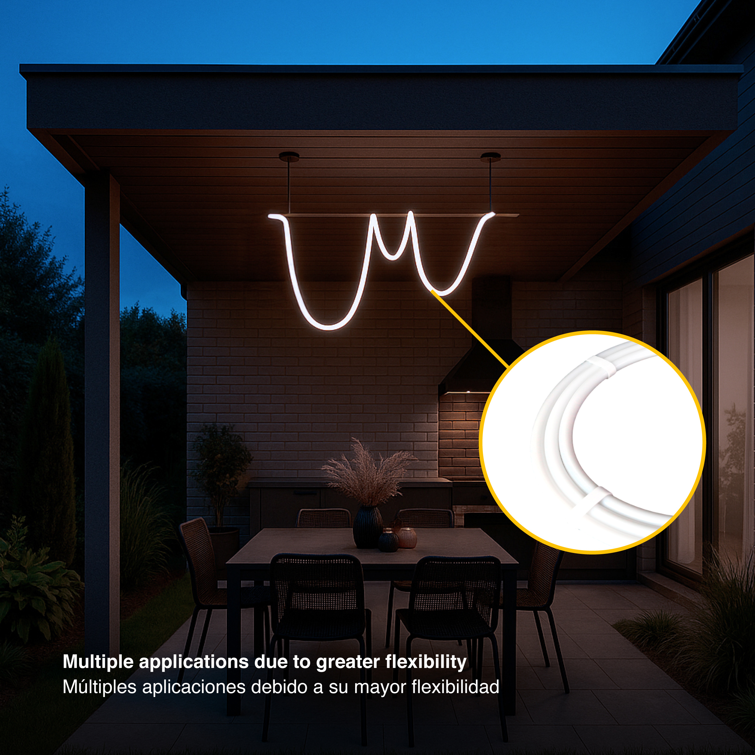 Tira LED SMD2835 con recubierta de Silicona, 24V 24W/m, Blanco Neutro 4000K 120 LEDs/m, 5m