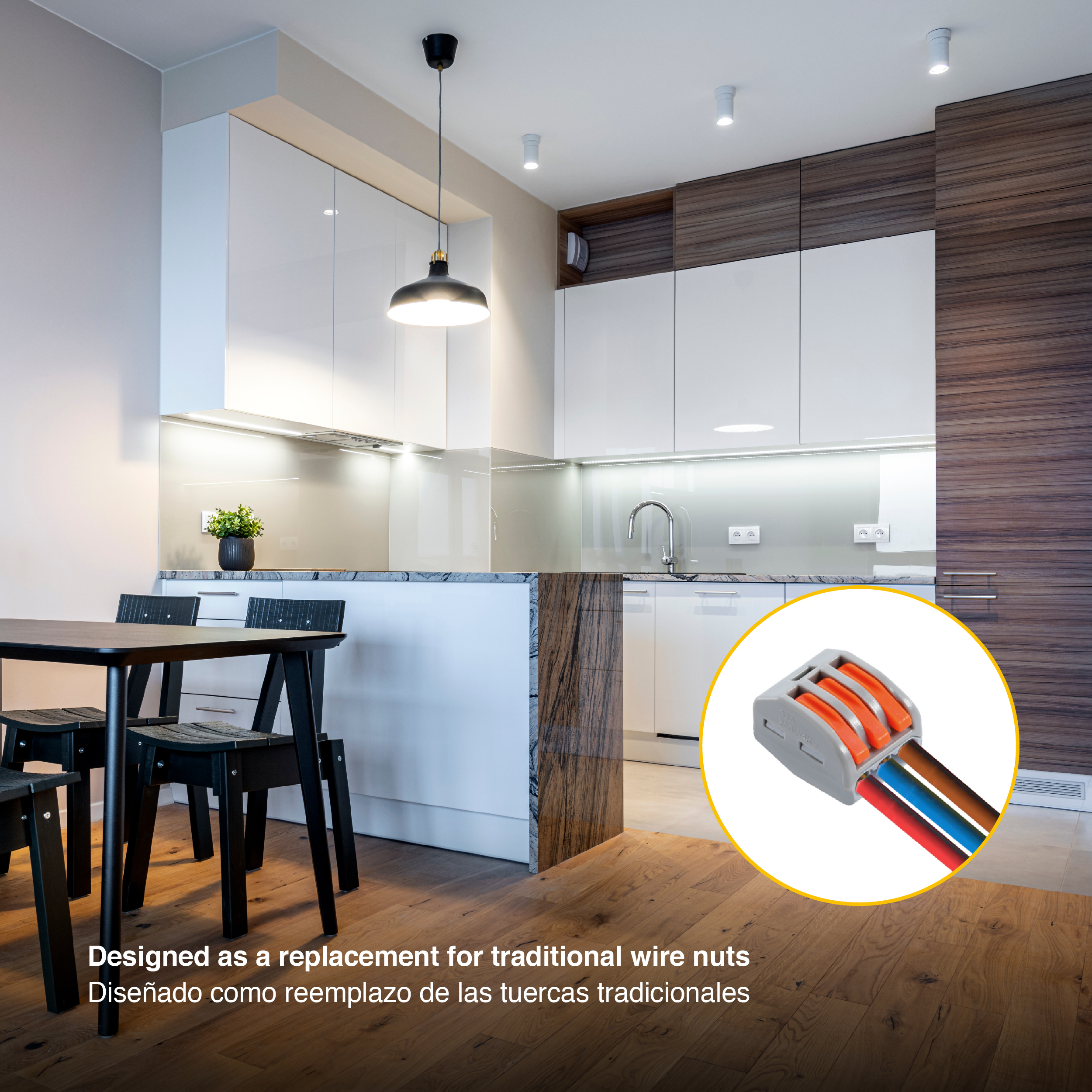 Kit de Conectores Empalme Fast Clip Tipo Wago 2, 3, 4 and 5 Polos x140 piezas