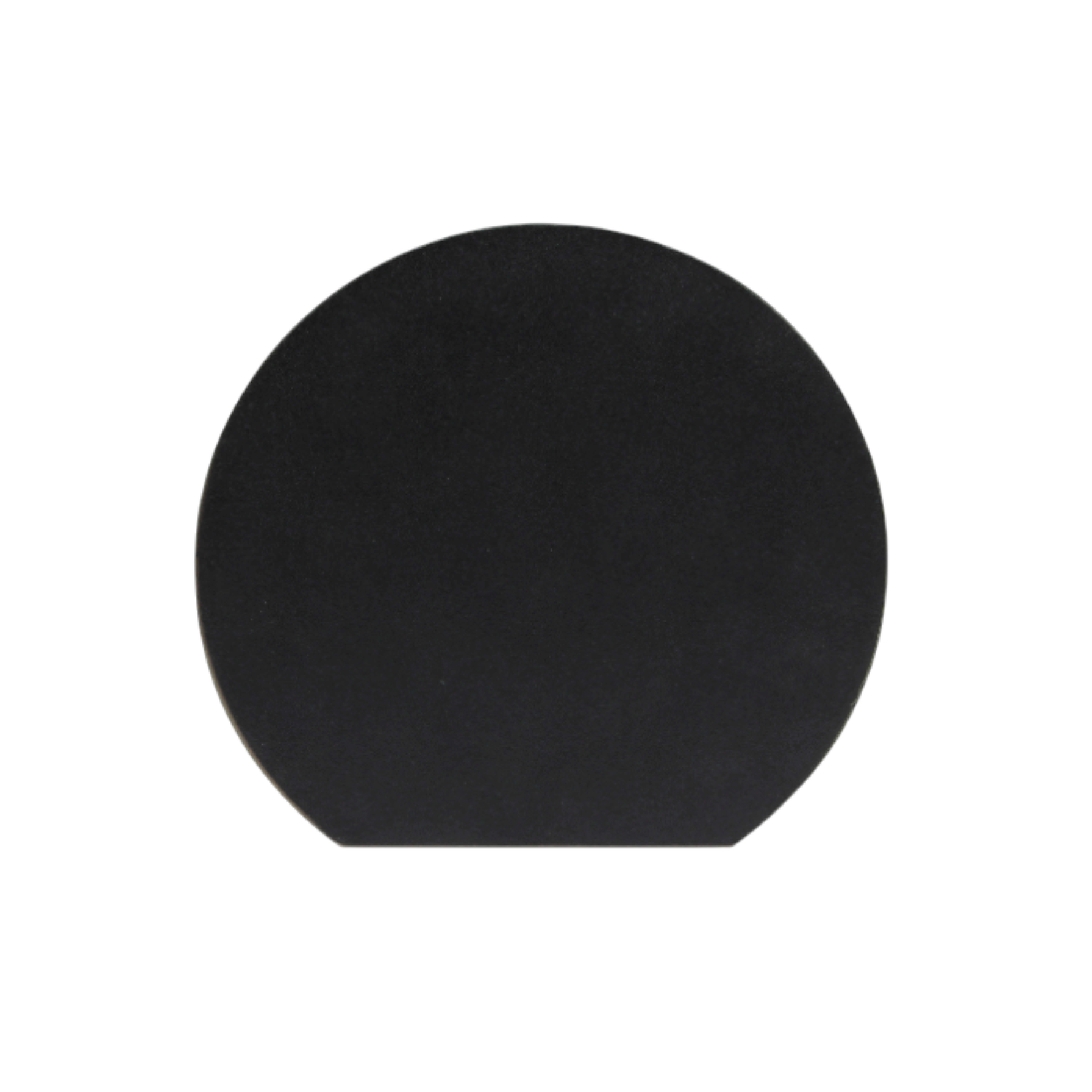 Aplique LED Exterior de Pared Semicircular 7W IP65 Negro 15cm 220V Blanco Calido