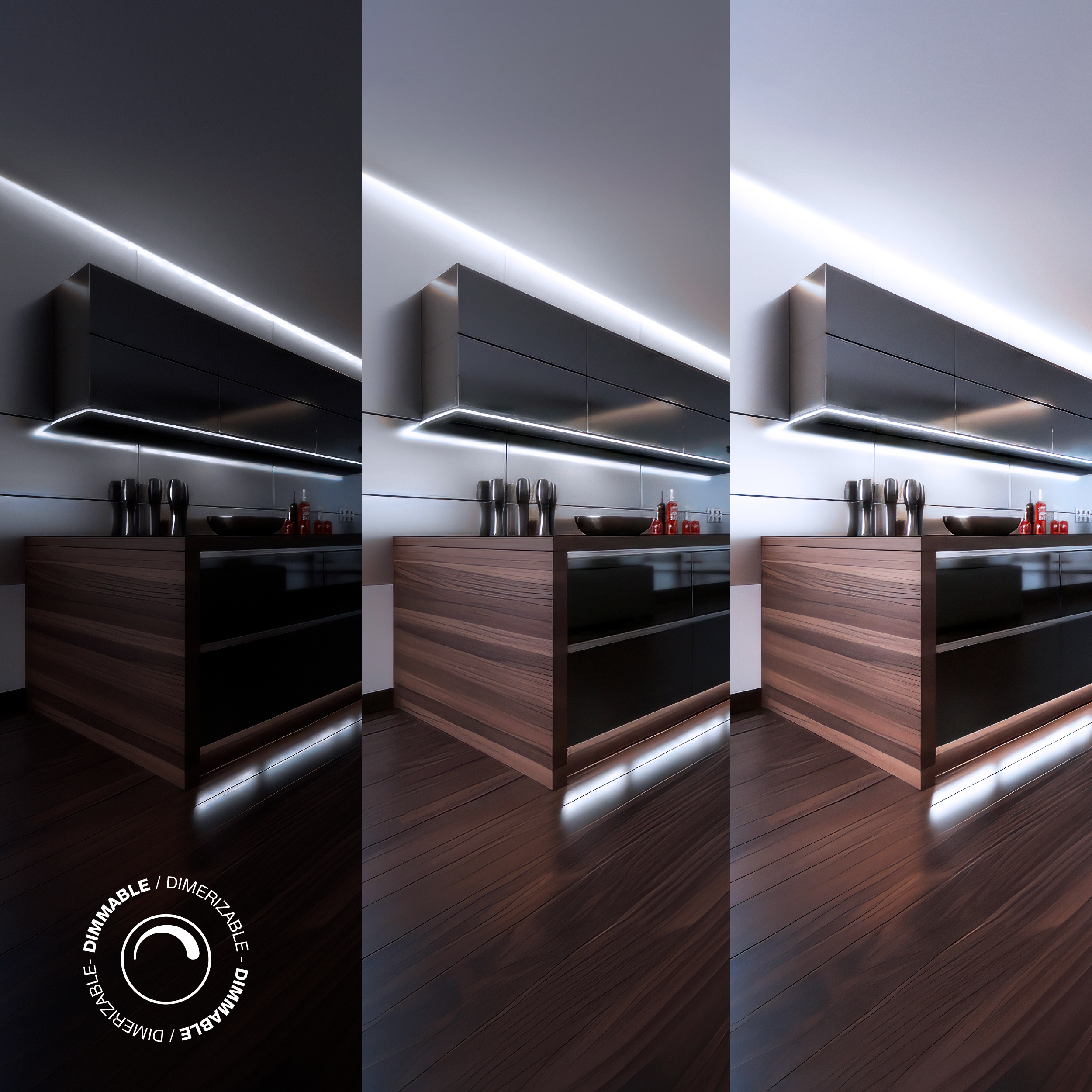 Tira LED SMD2835 24V 12W/m, Frío 1200lm/m 120 LEDs/m, 8mm PBC, 5m