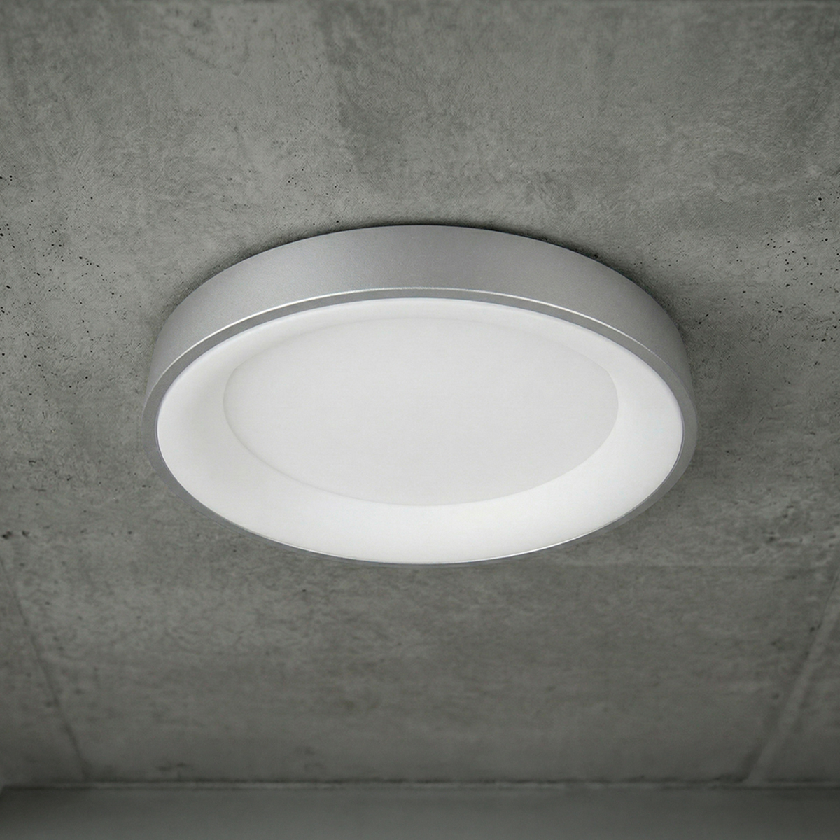 Panel LED Smart Redondo Níquel Ø48x9cm 48W 210mA CCT, de Aplicar