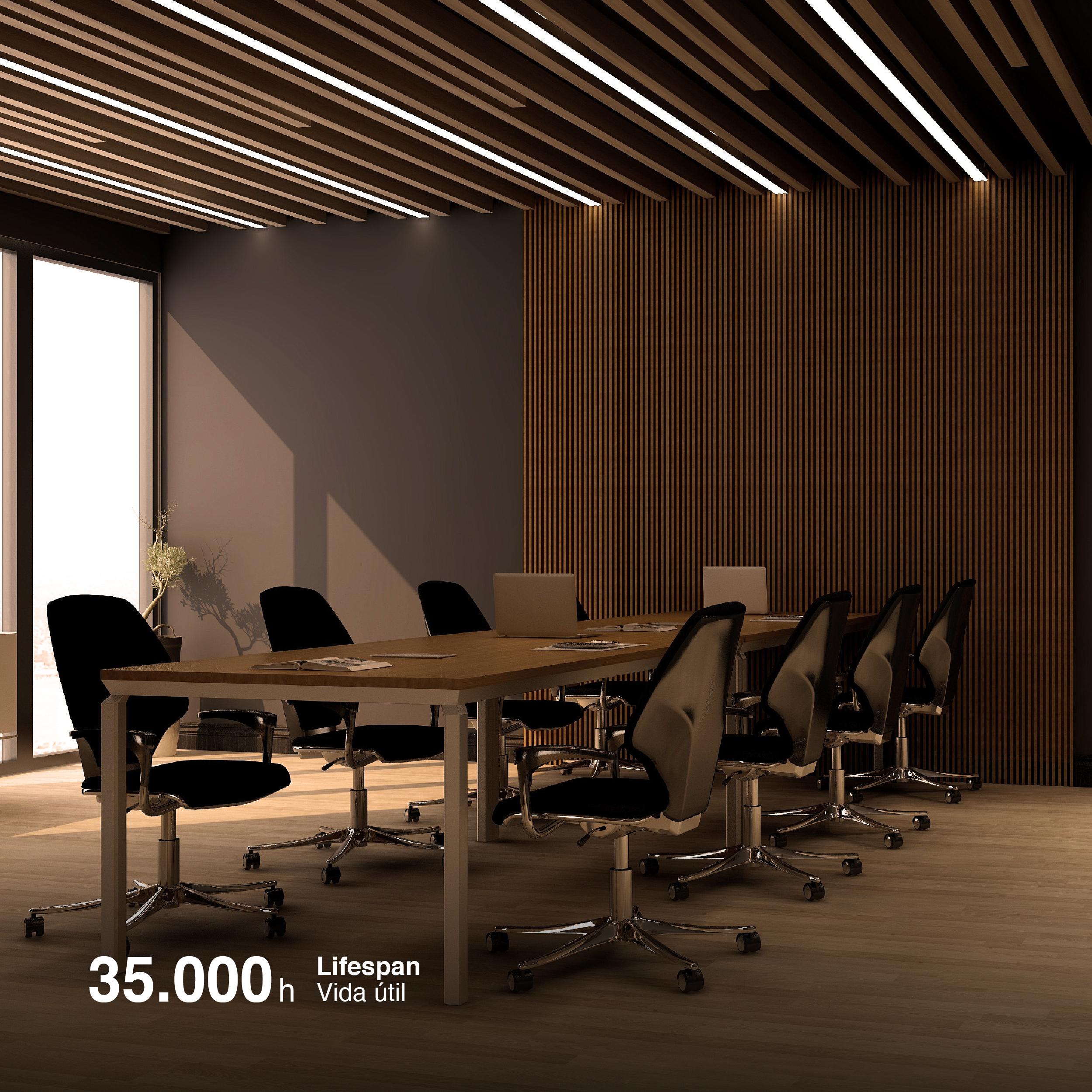 Tira LED COB 24V 40W/m Blanco Cálido 4800lm/m 1600 LEDs/m, 30mm PCB IP33 x5m 