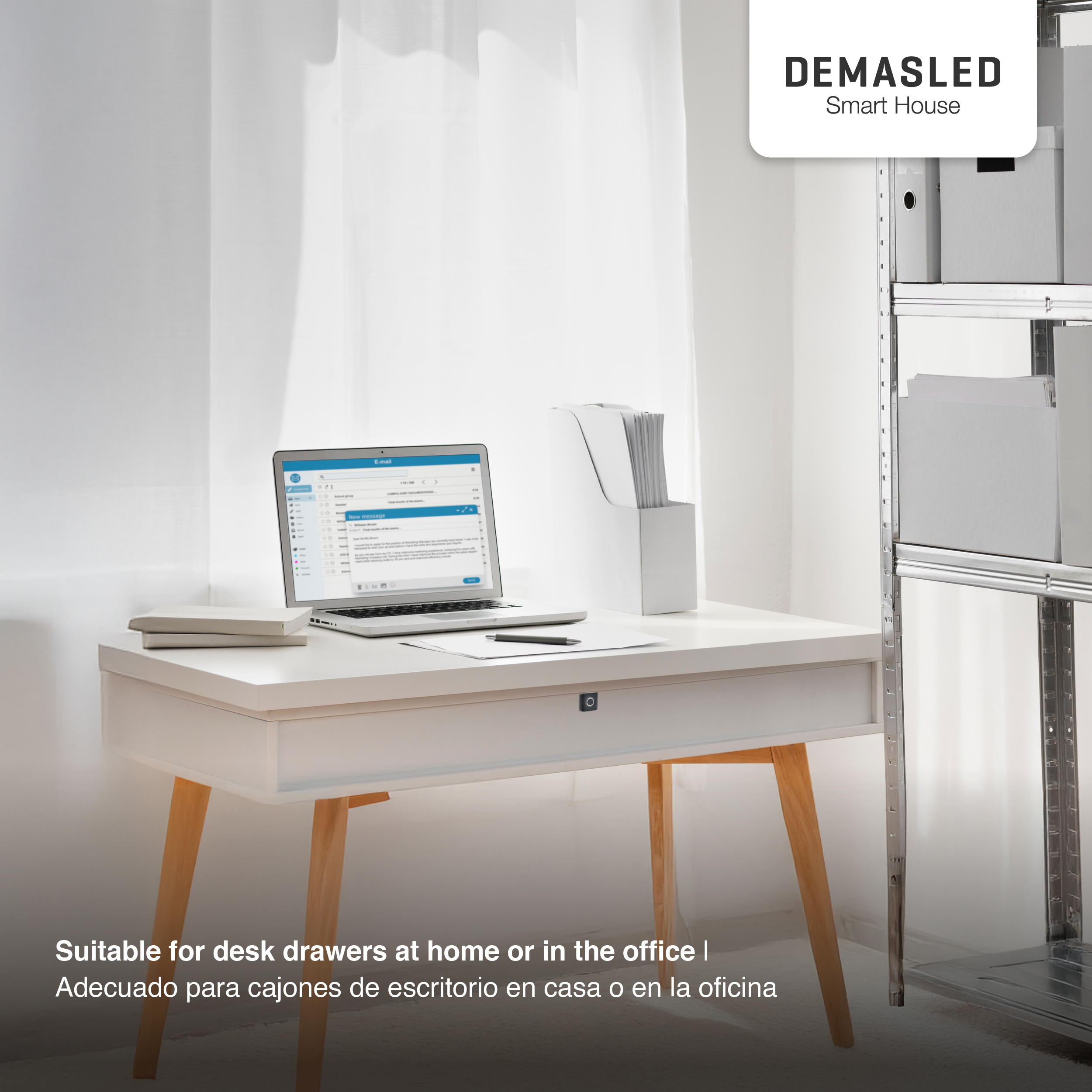 Cerradura Smart para Cajones con Huella Digital