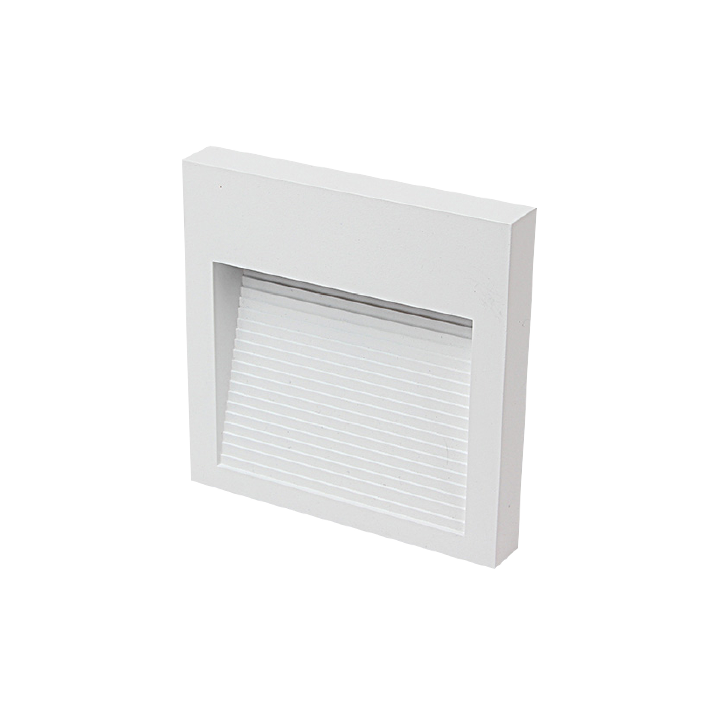 Aplique LED Exterior de Pared Cuadrado 6W IP65 Blanco 12x12cm 220V Blanco Cálido
