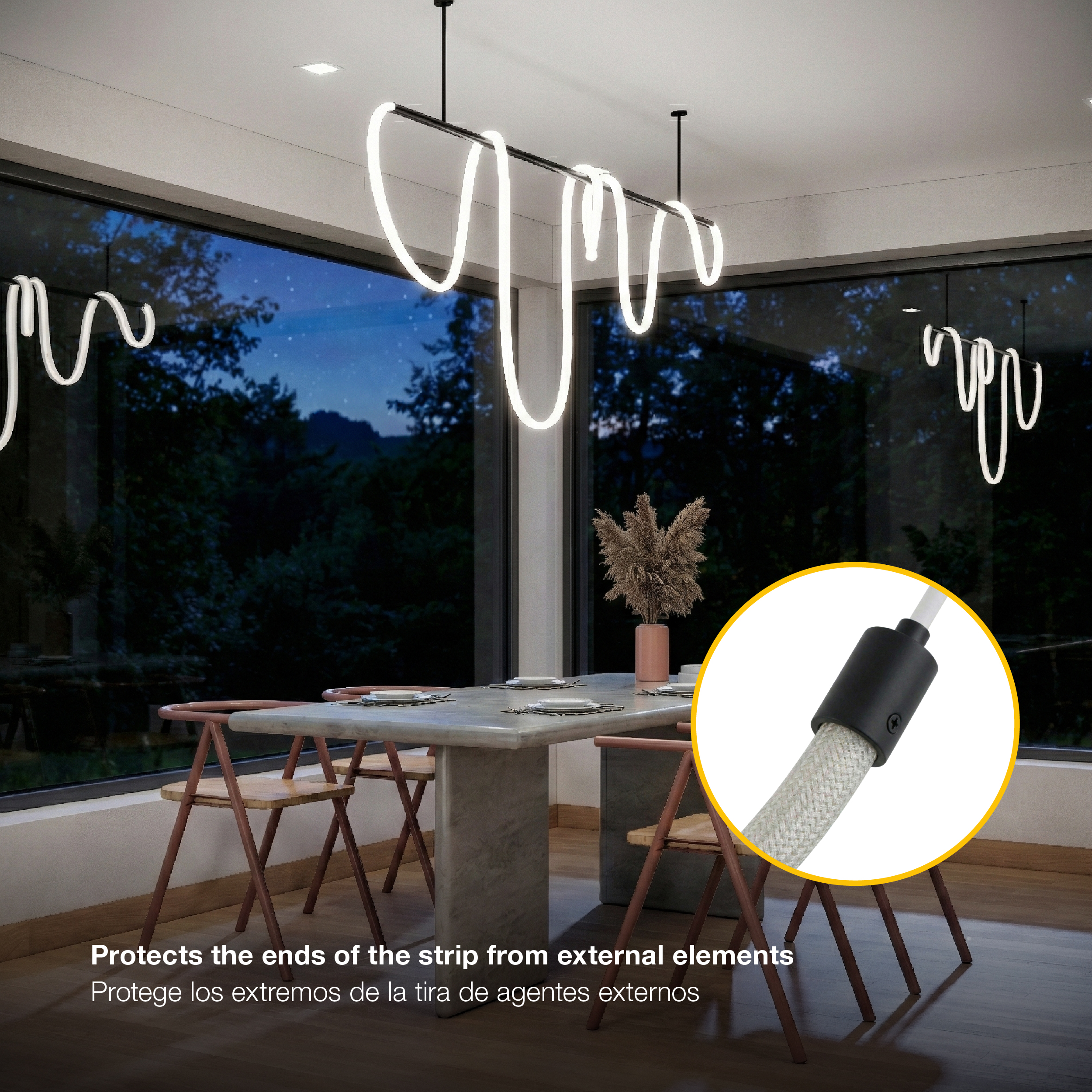 Kit de 2 tapas de Aluminio Negro para tex-11/12