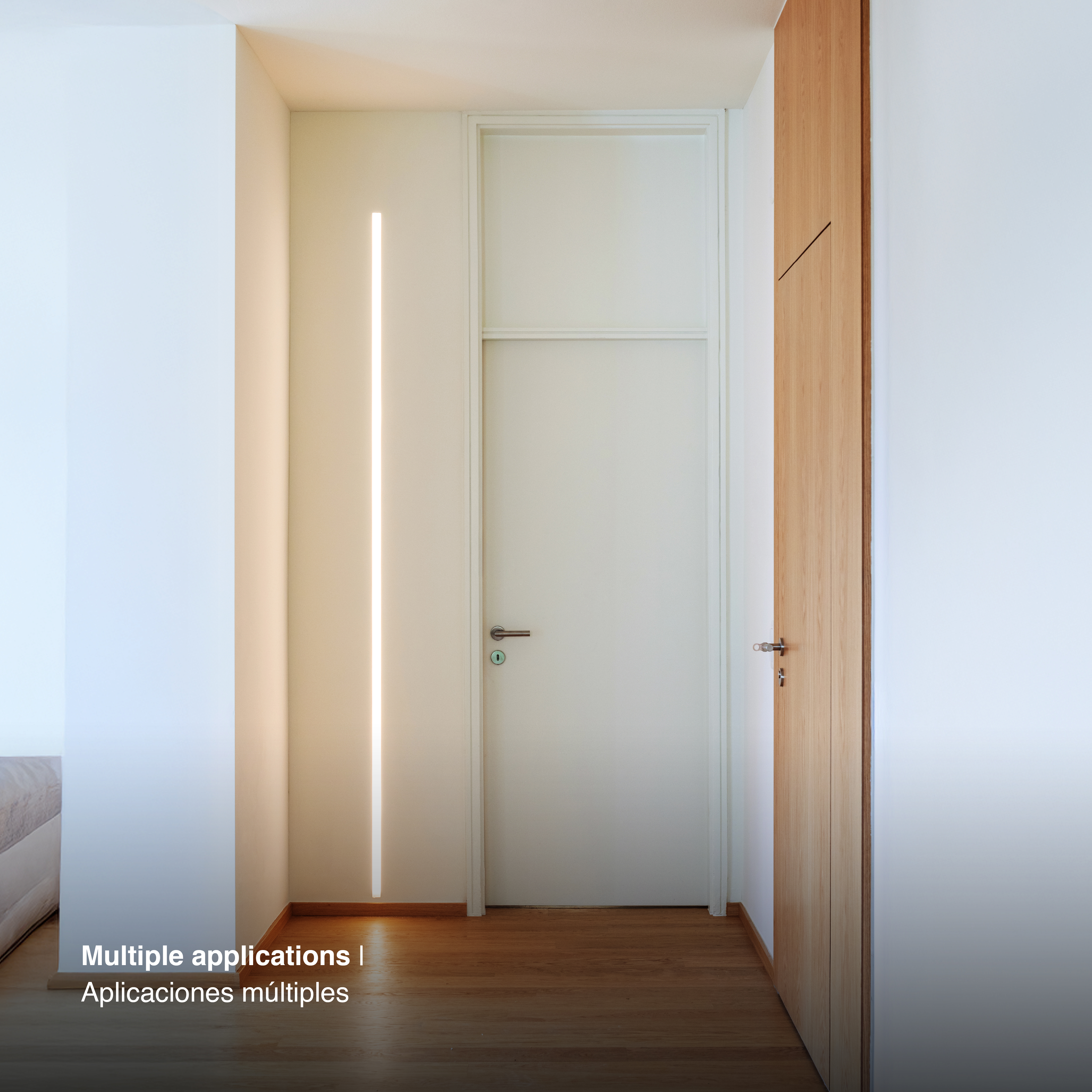 Cubierta para Perfil de Aluminio 53x14mm FLAT Blanco Opal, 16m