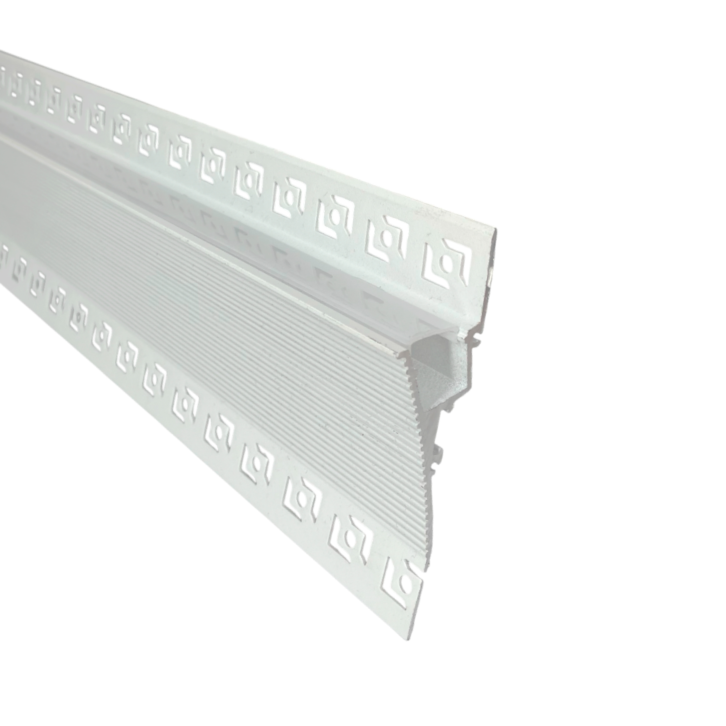 Perfil de Aluminio Difusor 96,5x25mm Blanco, Sin Cover x2m