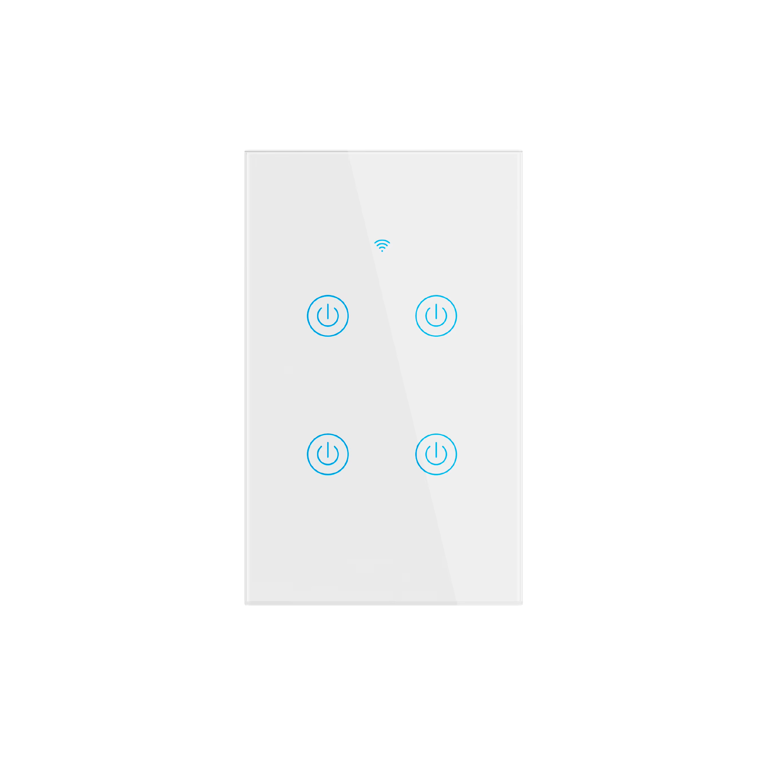 Tecla Smart de Pared Táctil 4 Canales 600W Blanco 