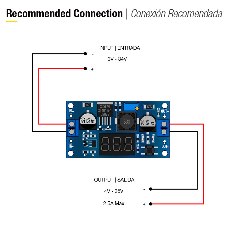 Módulo Touch Step-Up LM2577, Voltímetro 4-35V 2.5Amax, DC-DC 