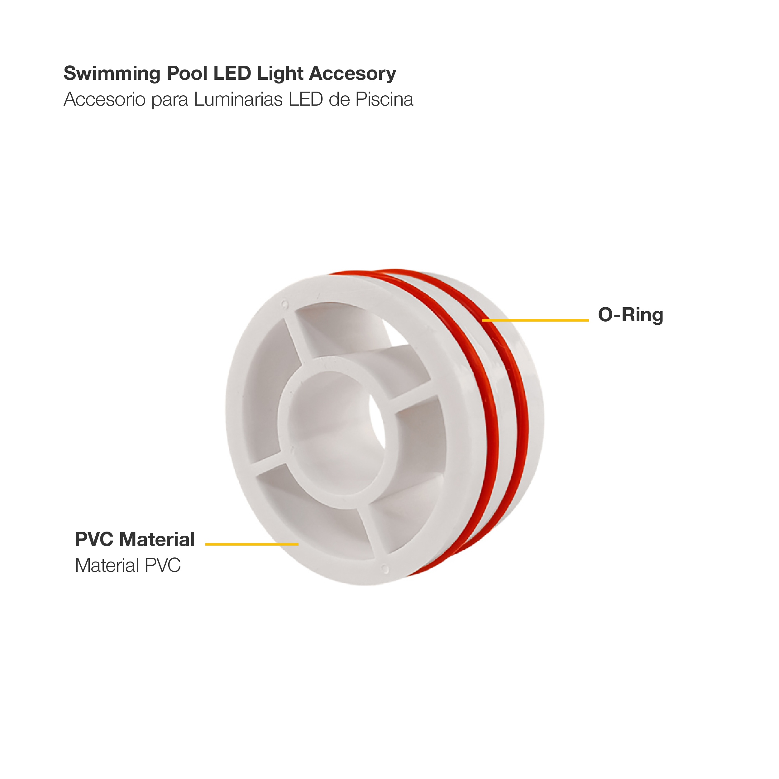Accesorio para Luminarias de Piscina 21x9.7mm