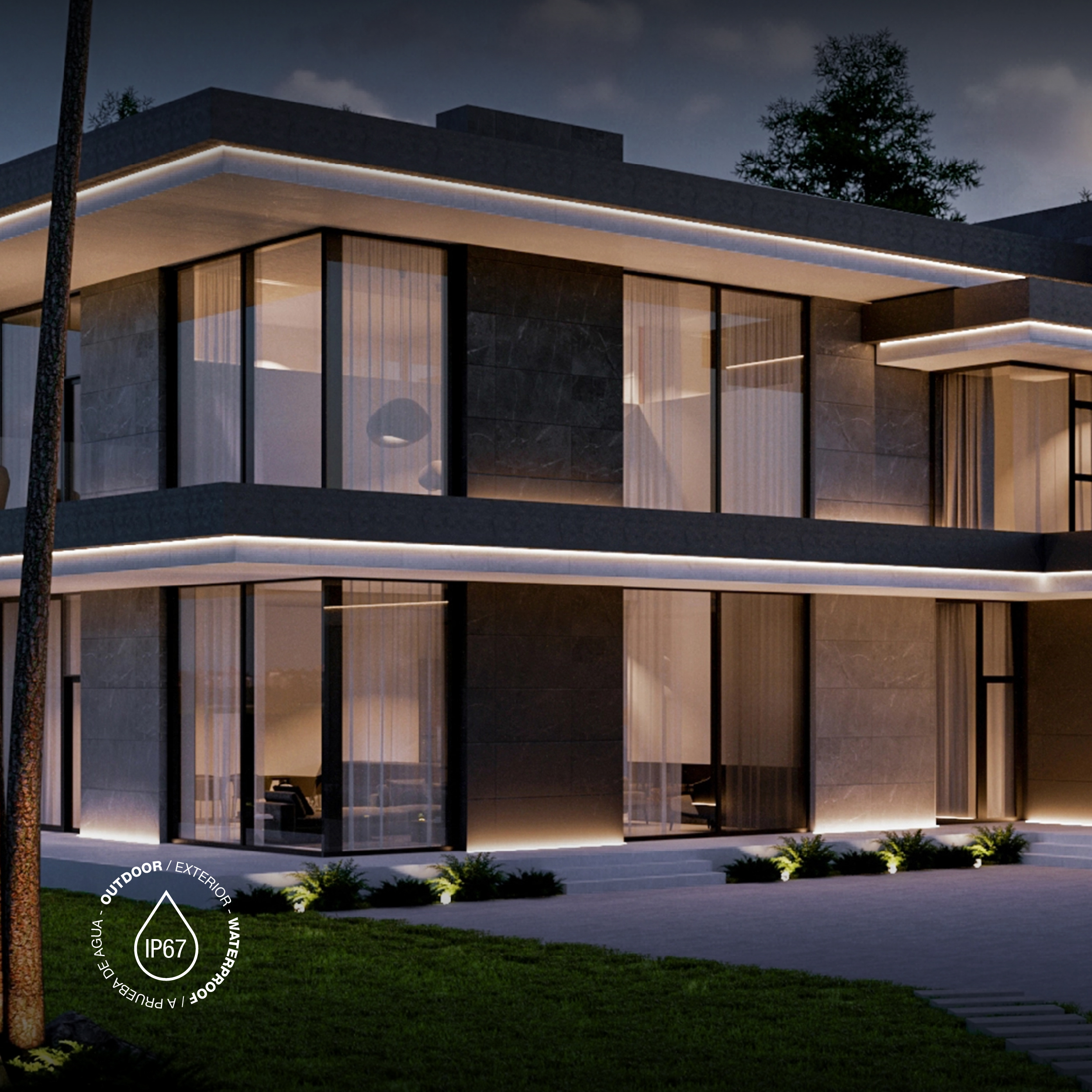 Fuente Switching 12V 6.3A 75W, 180-264VAC Exterior IP67