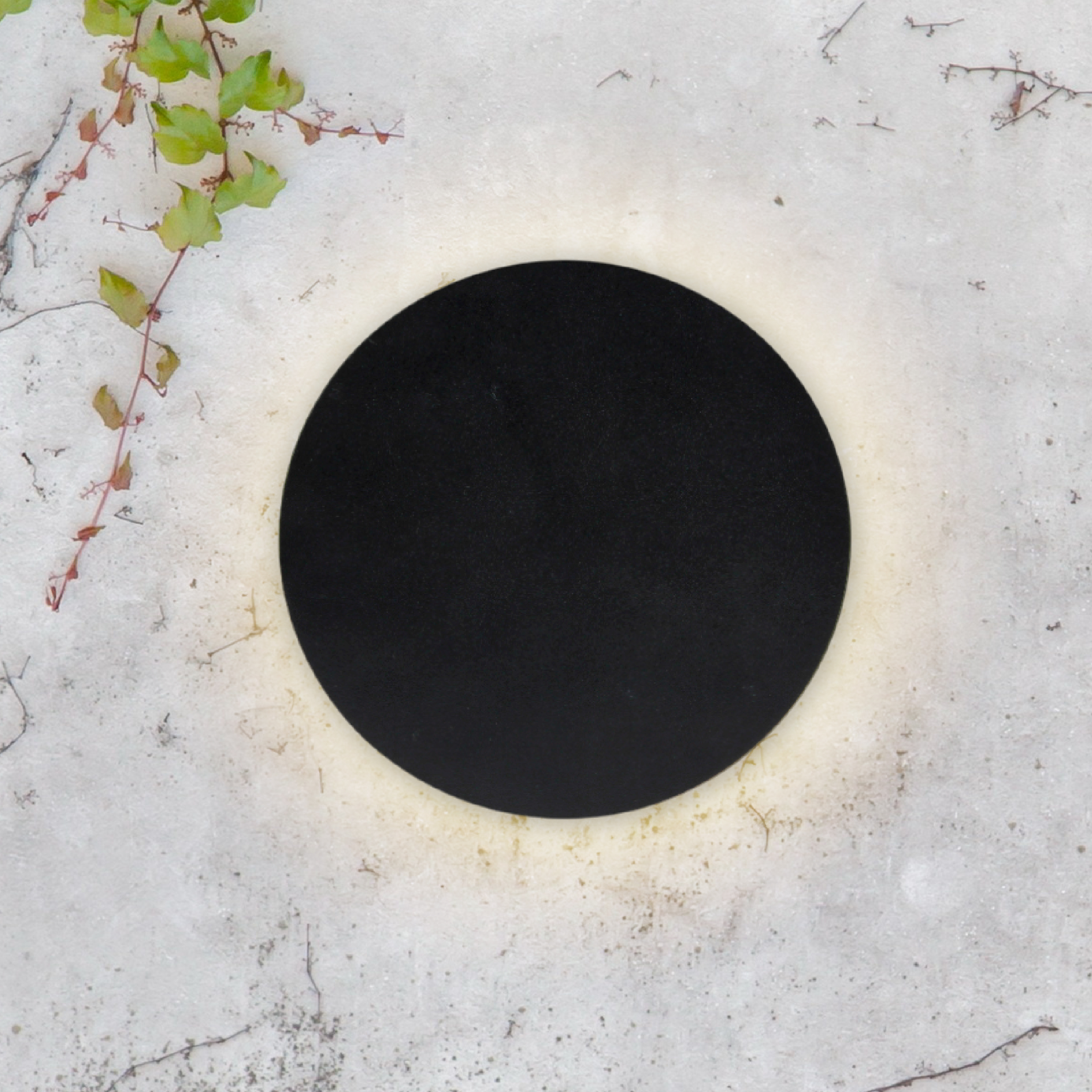 Aplique LED Exterior de Pared Redondo 12W IP65 Negro 15cm 220V Blanco Calido