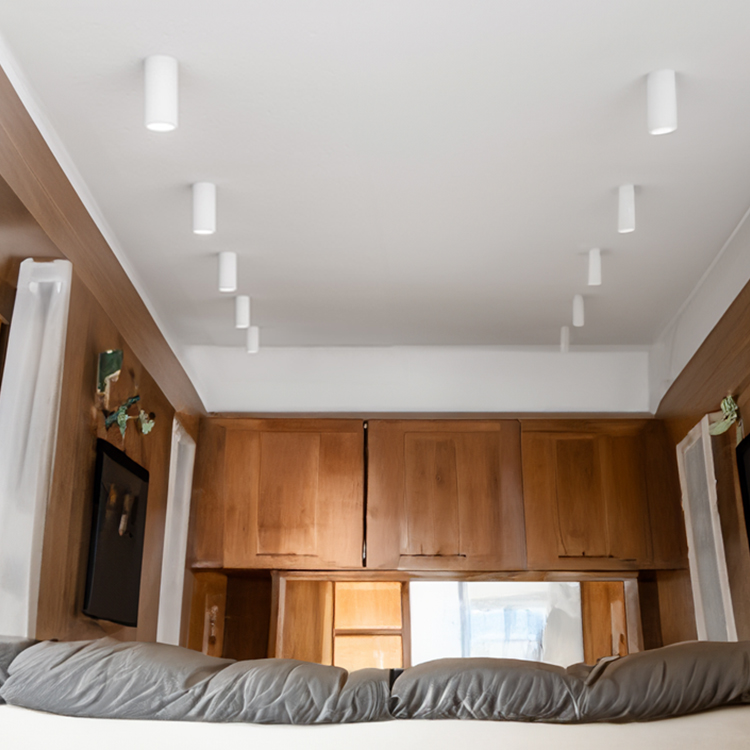 Spot Blanco Fijo 6x10cm para Lámparas GU10