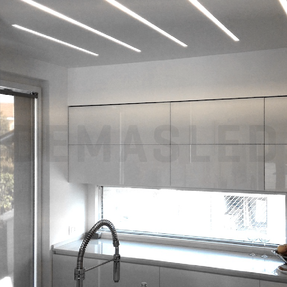 Perfil de Aluminio U Blanco 17x14,5mm, Cover Opal, 2m