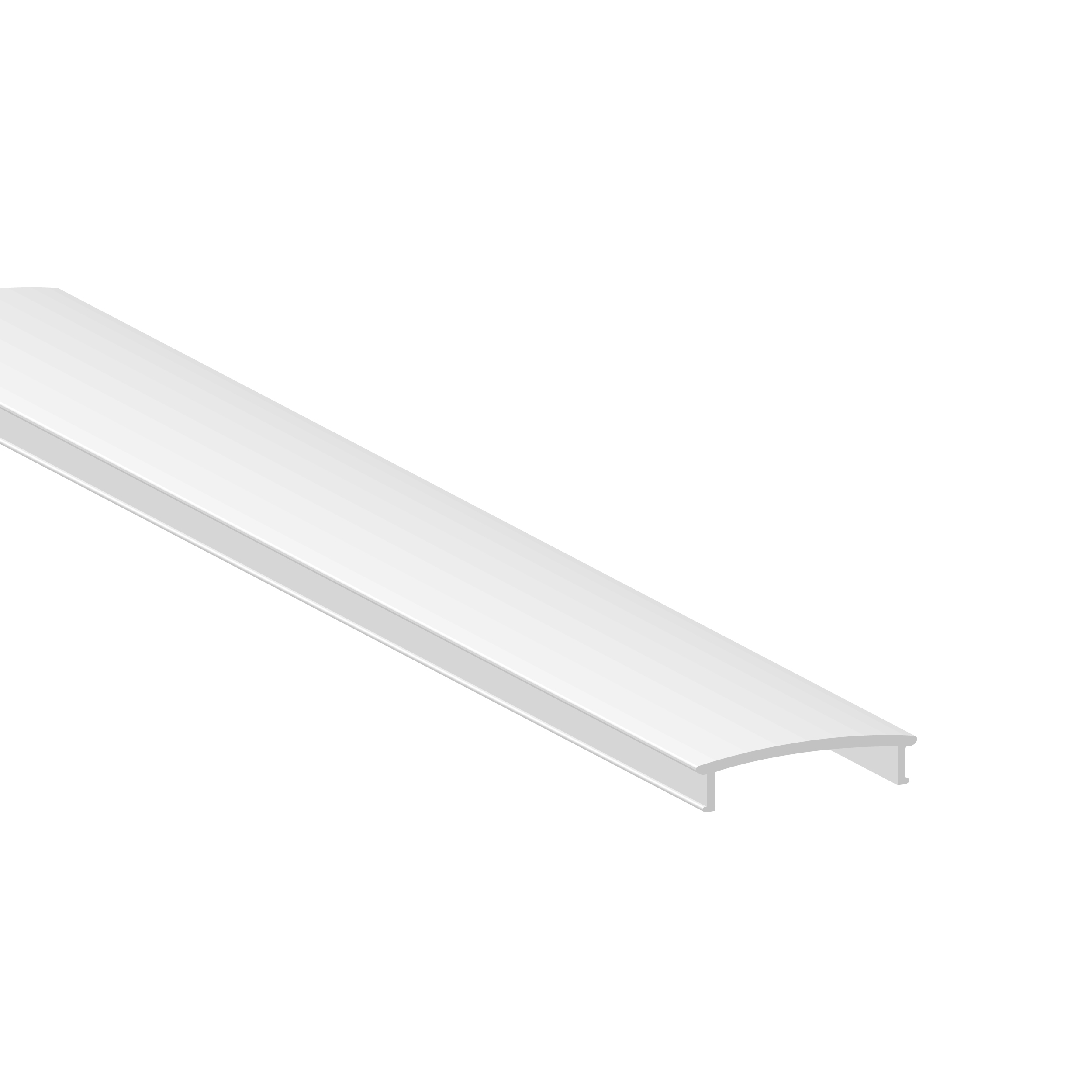 Cubierta para Perfil de Aluminio 88x18,5mm FLAT Blanco Opal, 16m