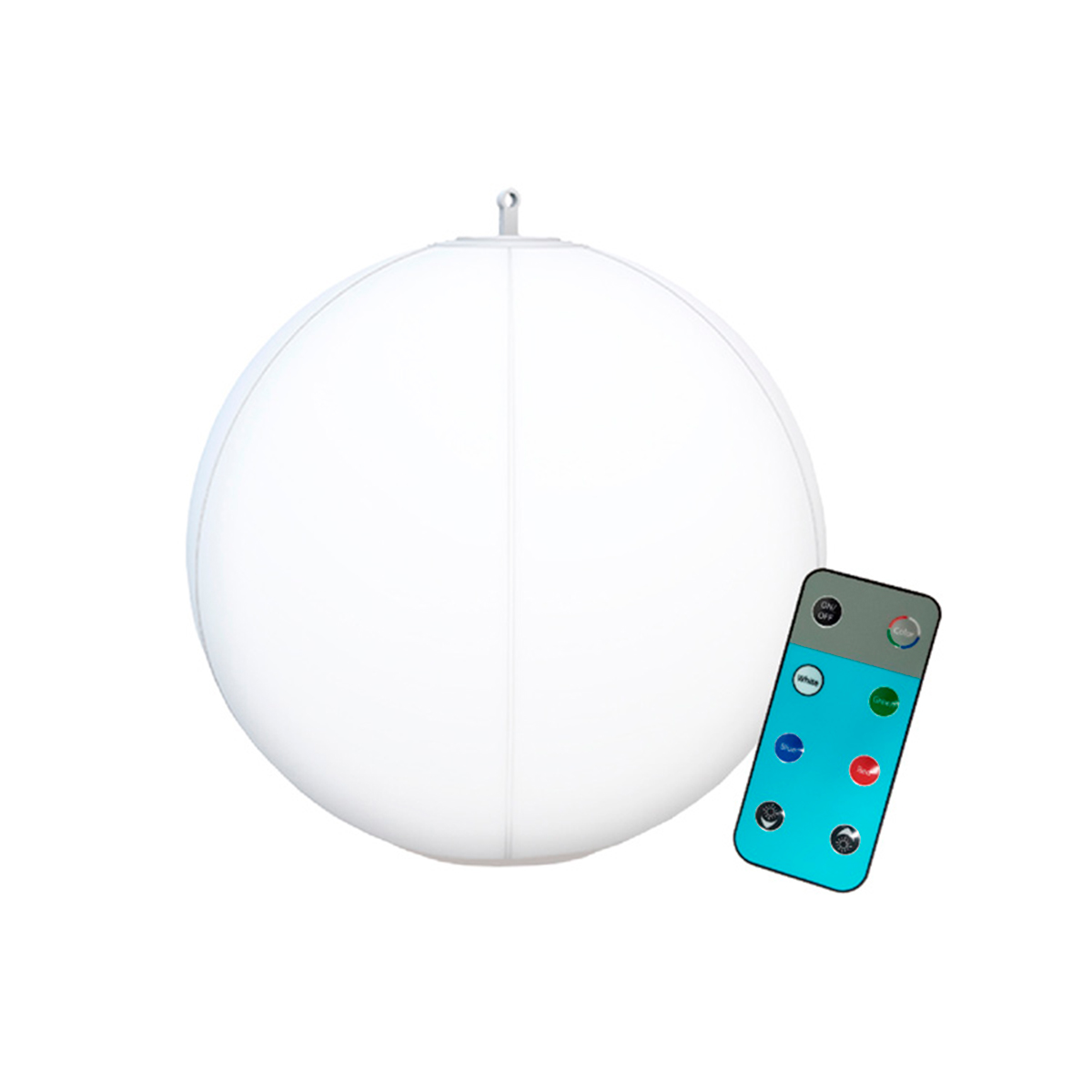Globo Solar LED, Inflable con Control, RGB y Blanco 38lm, IP68