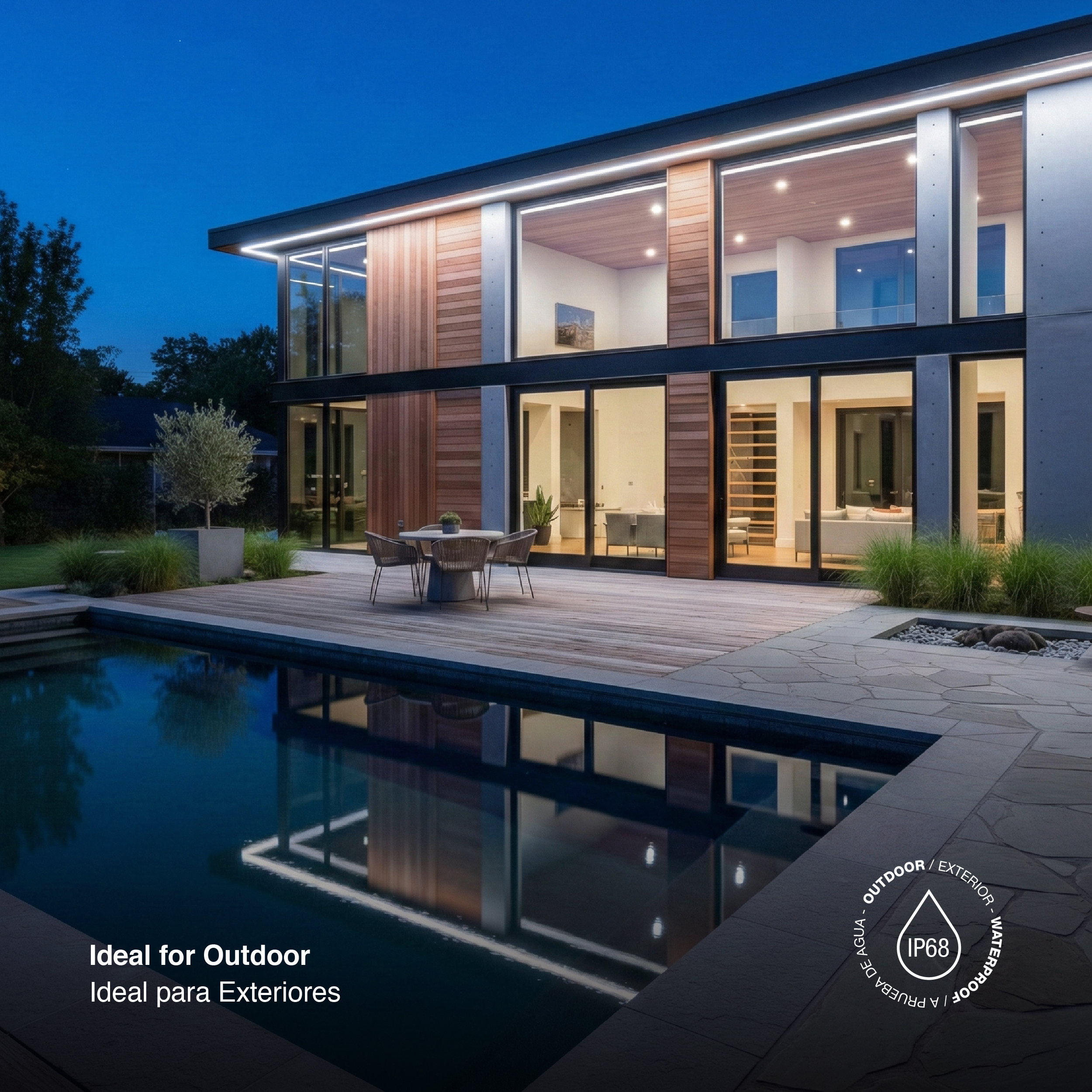 Tira LED COB 24V 11W/m Blanco Frío 1100lm/m 480 LEDs/m 8mm IP65, 5m