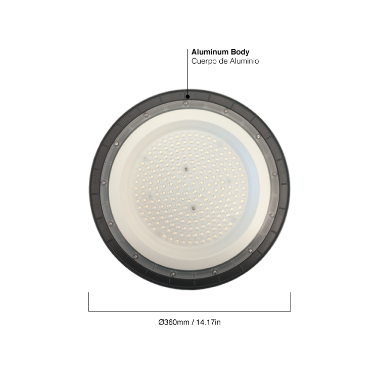 Campana LED High Bay, 85-265V 80W, Blanco Frío 6000K 8.000lm IP65