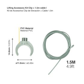 Kit de Accesorios de Elevación clip + cable 1,5m para tex-11/12 