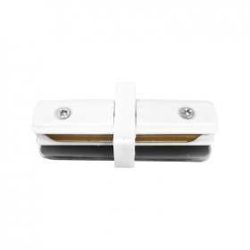 Unión Rígida Recta para Riel LED Track Light Color Blanco