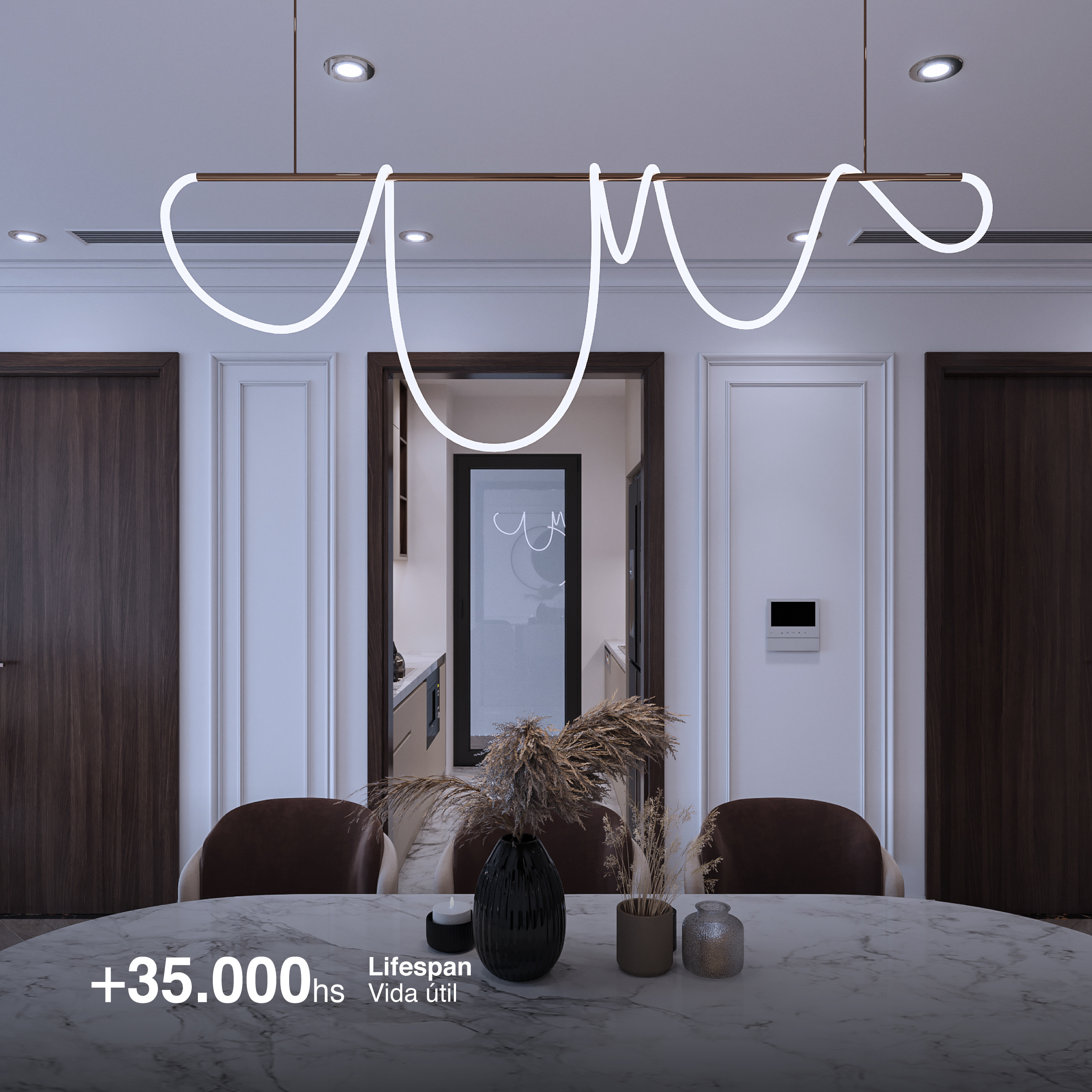 Tira LED SMD2835 con recubierta de Silicona, 24V 24W/m, Blanco Frío 6000K 240LEDs/m, 5m