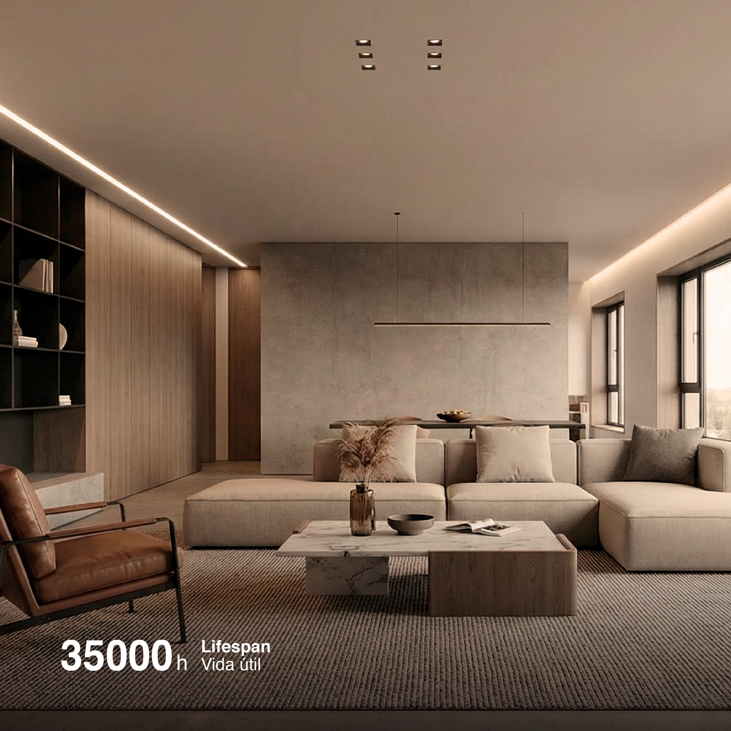 Tira LED COB 12V 11W/m, Blanco Cálido 1000lm/m 480LEDs/m, 8mm, 5m