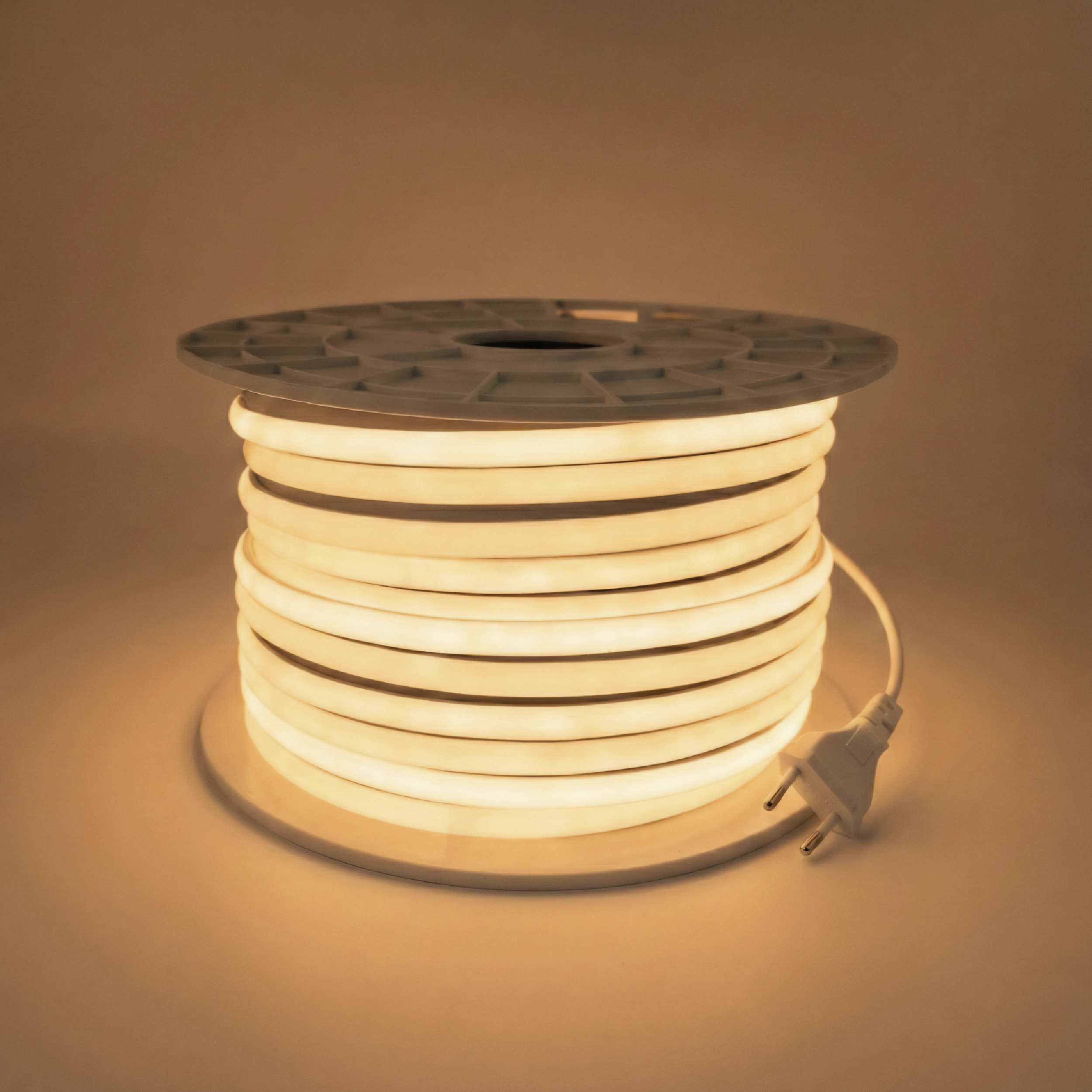 Tira LED COB IP67 220-240V, 400W Blanco Cálido 3000K 560LEDs/m, 50m