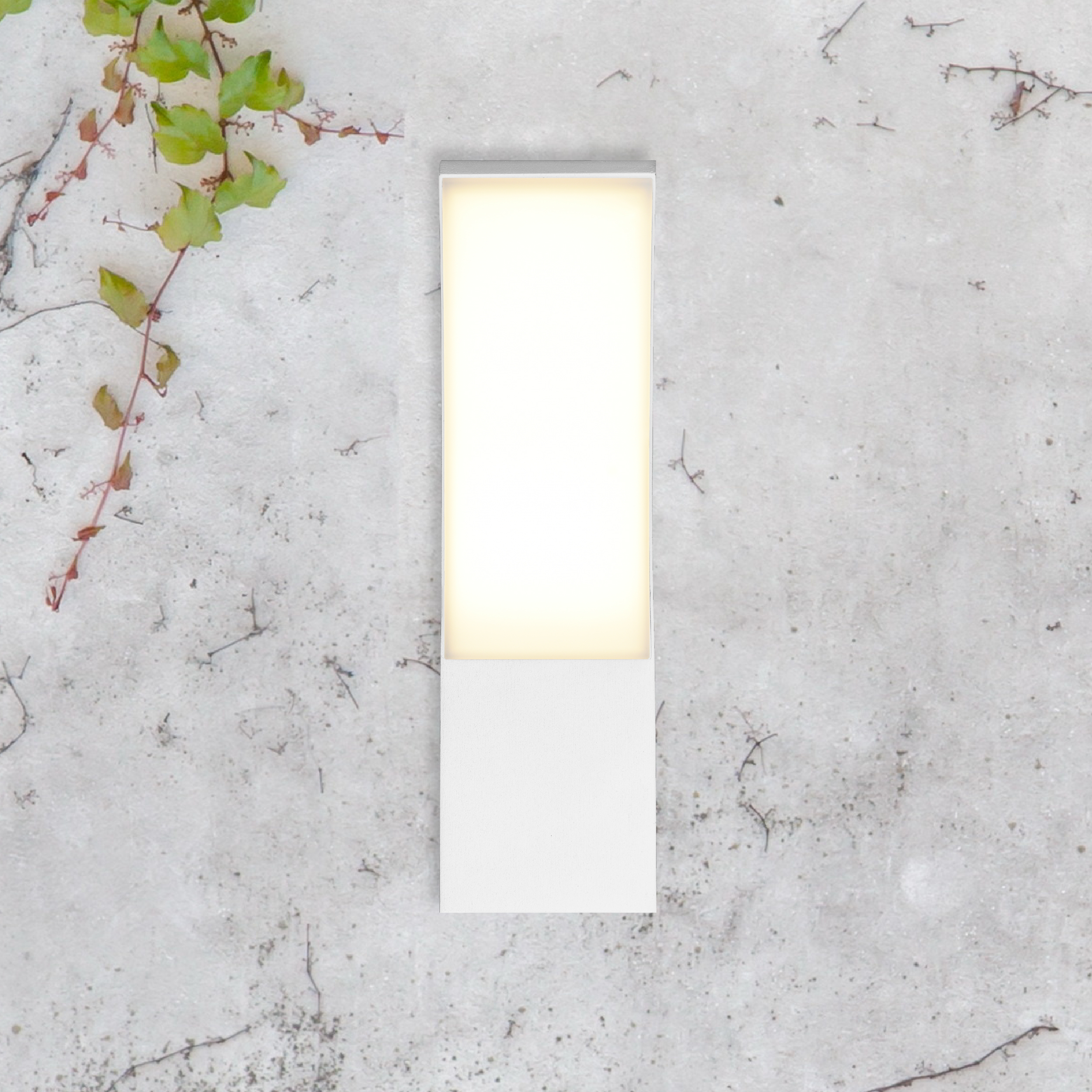 Aplique LED Exterior de Pared Curvo 12W IP65 Blanco 24×16cm 220V Blanco Neutro