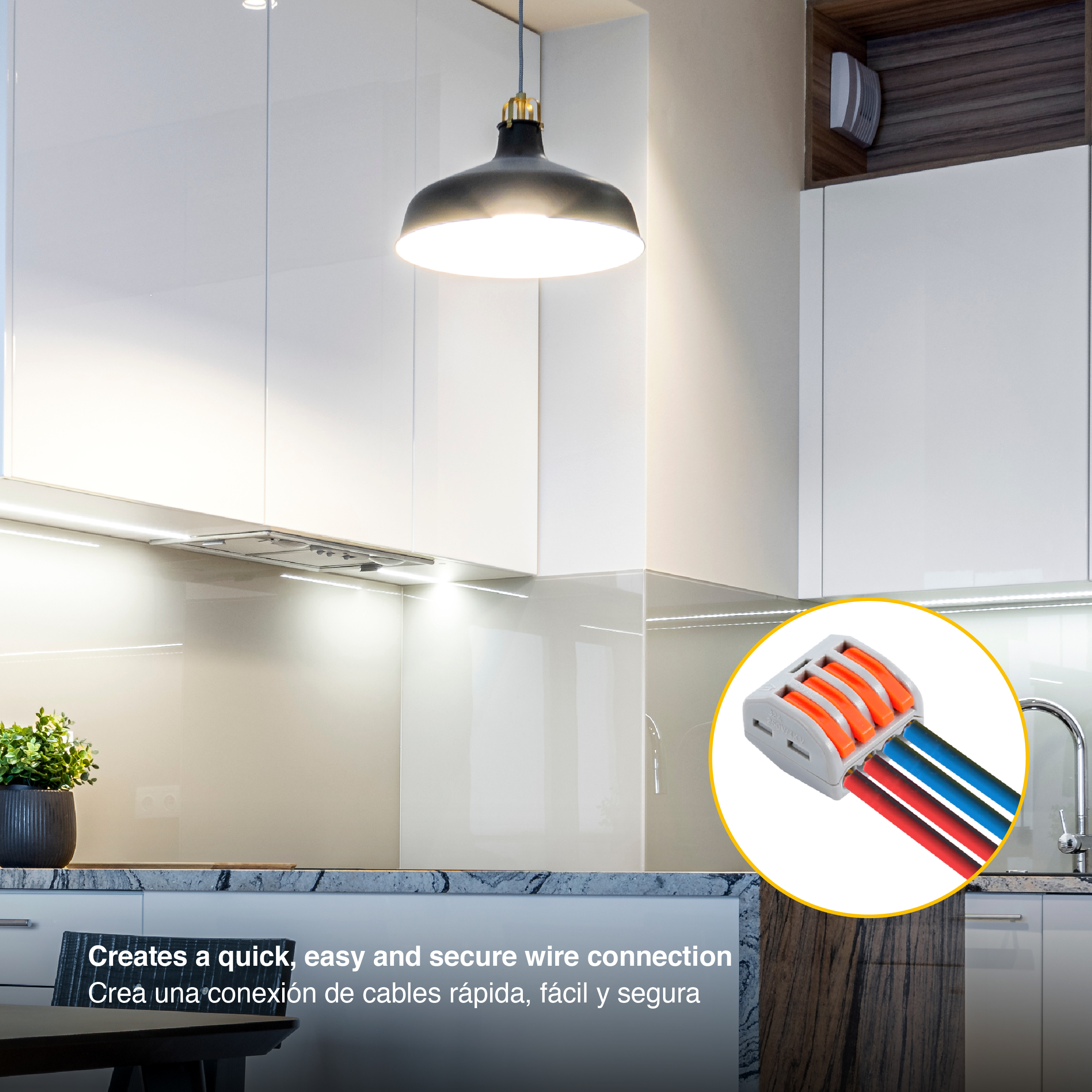 Kit de Conectores Empalme Fast Clip 2, 3, 4 y 5 Polos x65 piezas