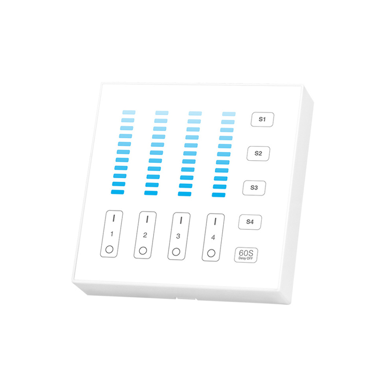 Panel de Control de Brillo 4 Zonas, Blanco 3V, 2.4GHz