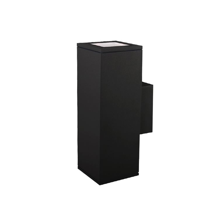 Aplique de Pared Bidireccional para Lámparas GU10 Negro 26×15cm