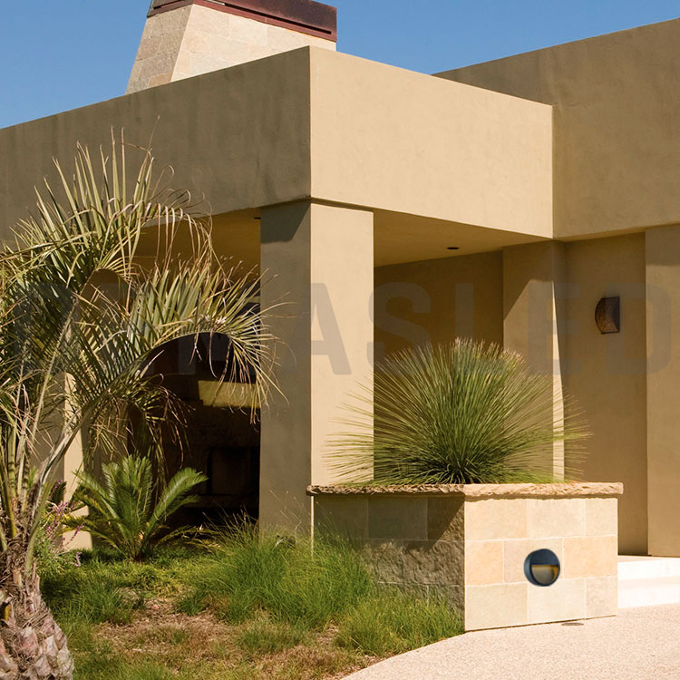 Aplique LED Exterior de Pared Redondo 6W IP65 Blanco Neutro 12cm 220V Negro