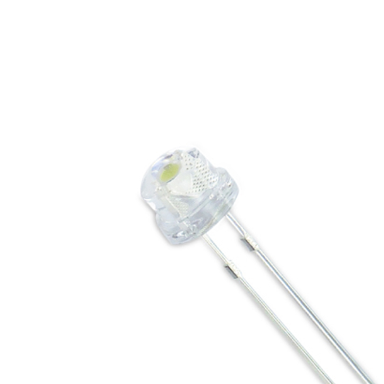 Diodo LED Straw Hat, 5mm Verde 525nm, 5lm  3.2V 100mW 20mA