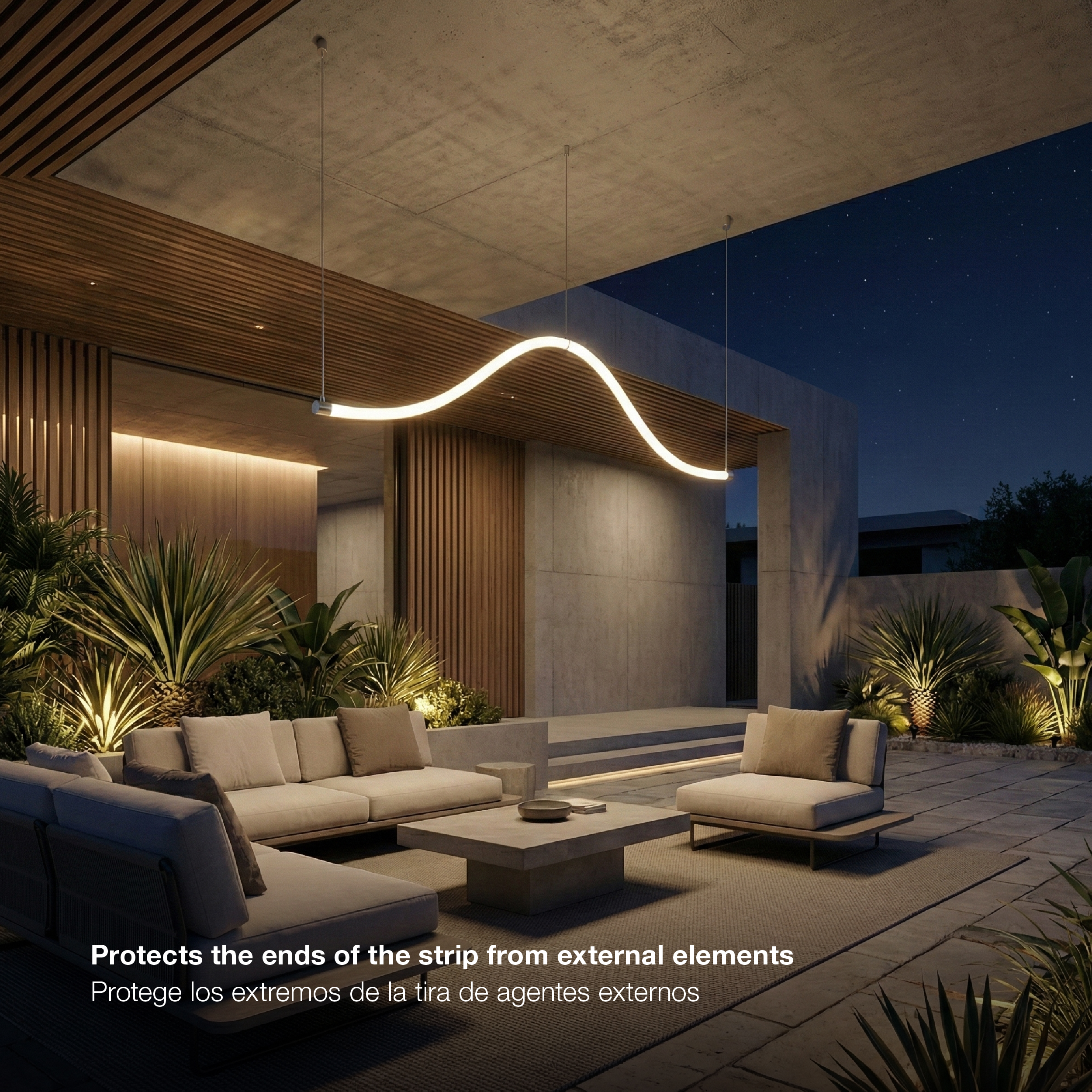 Kit de 2 tapas de Aluminio Cromado + cable de acero 1,5m para tex-11/12