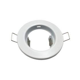 Spot Fijo Blanco 8cm Corte 5.5 cm para Lámpara GU10 o MR16