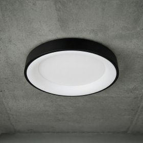 Panel LED Smart Redondo Negro Ø48x9cm 48W 210mA CCT, de Aplicar