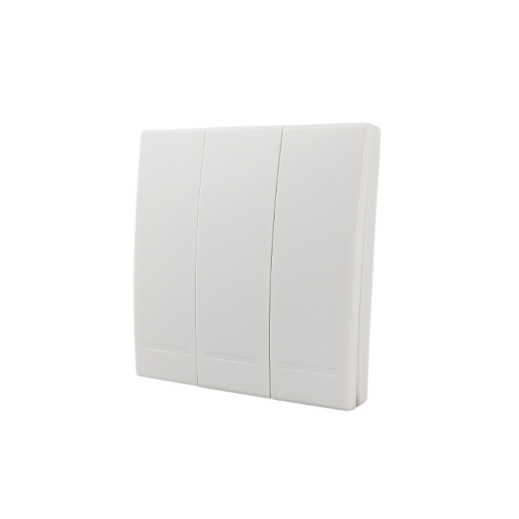 Tecla inalámbrica  RF, 3 Efectos Smart House, Blanco