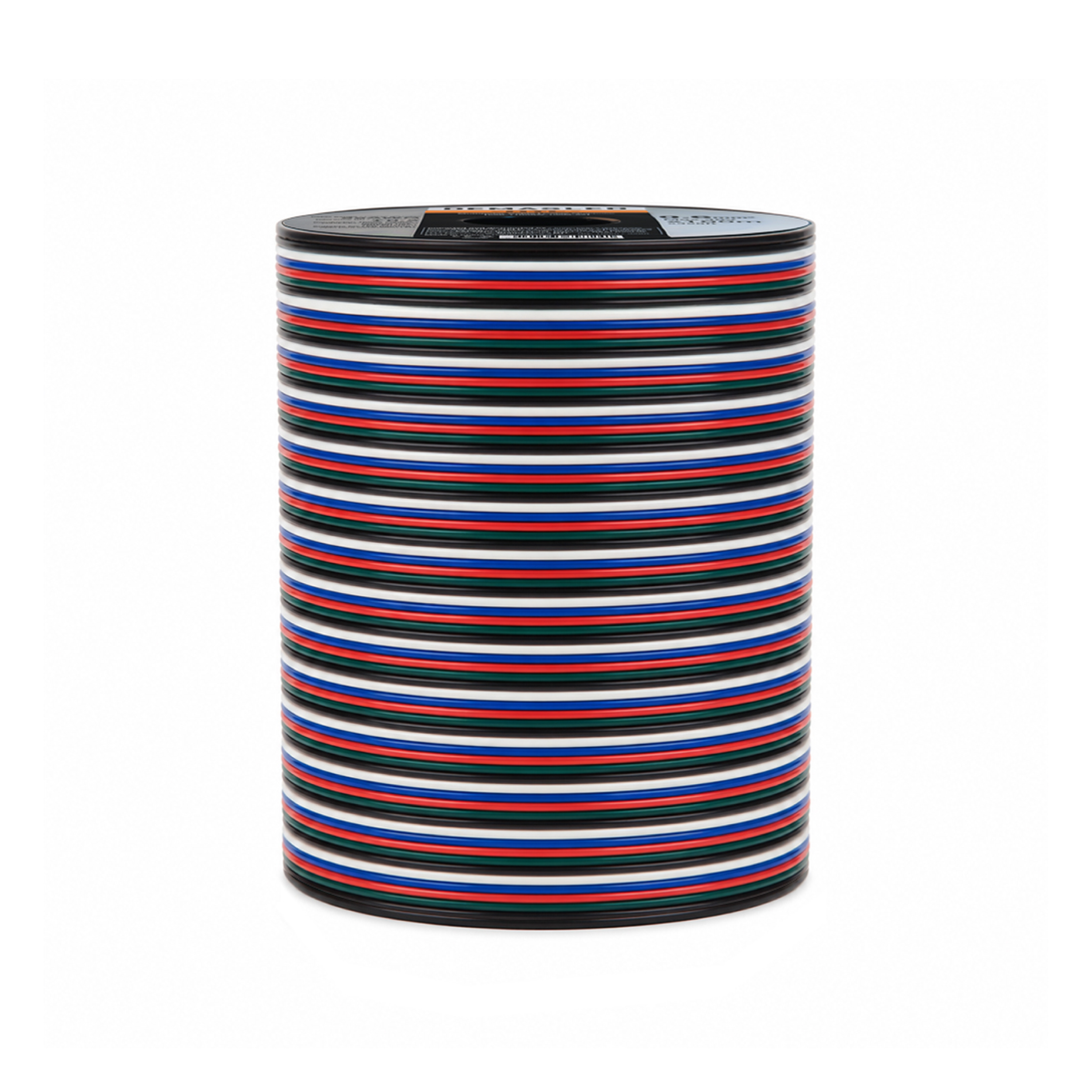 Cable 5 polos de 0.6mm RGBW - 5x0.6mm (22AWG) - 48V Máx. x100m 