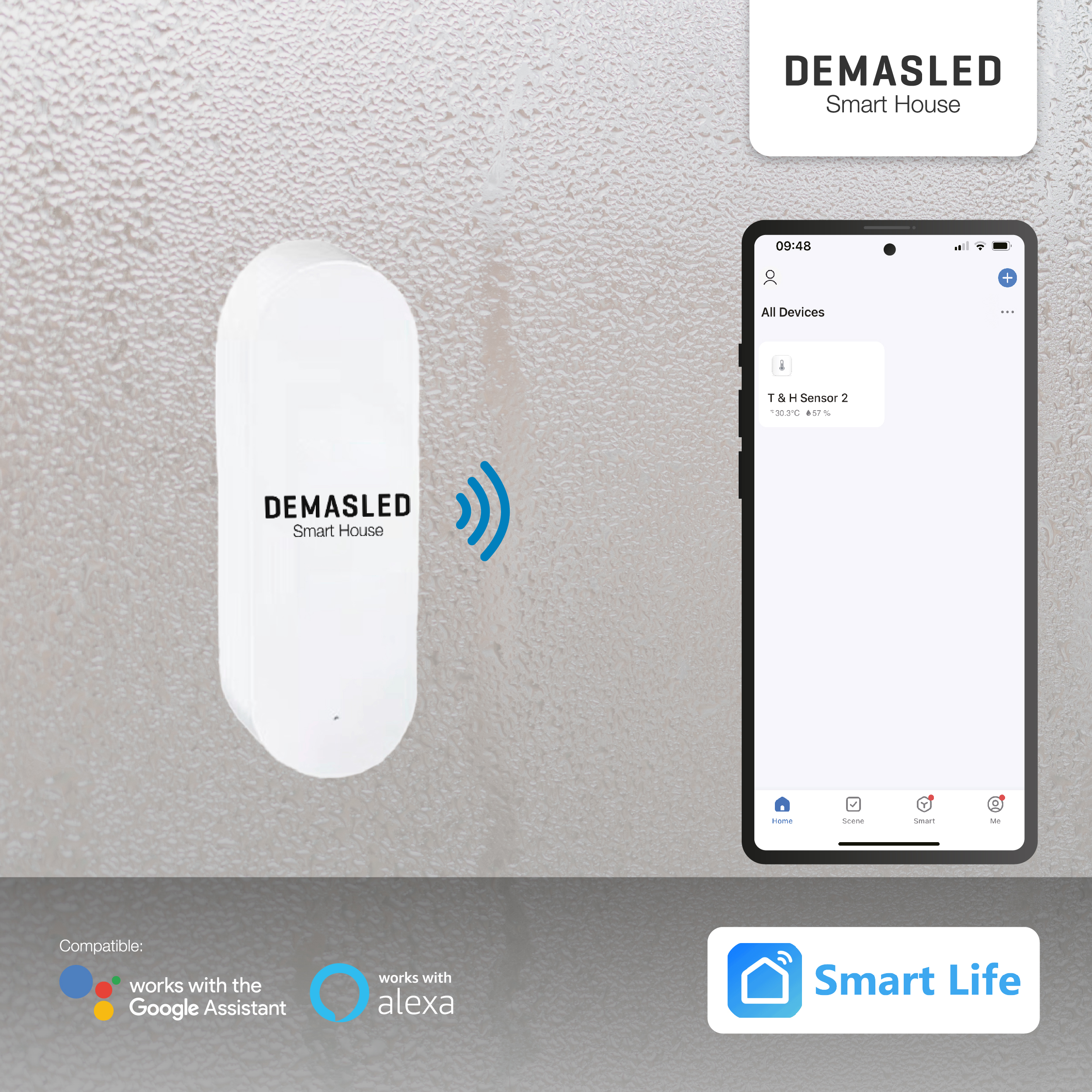 Sensor de Temperatura y Humedad Smart WiFi