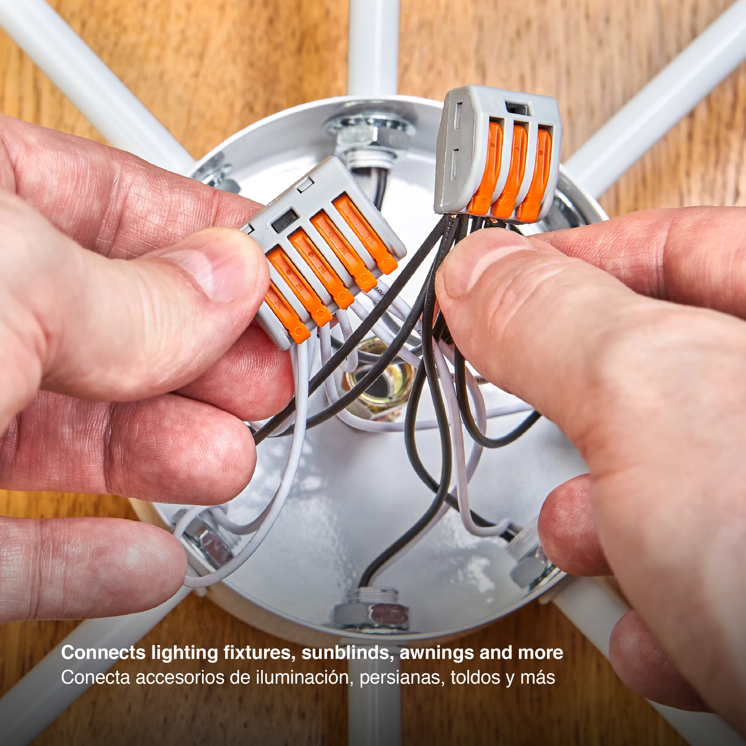 Kit de Conectores Empalme Fast Clip Tipo Wago 2, 3, 4 y 5 Polos x165 piezas