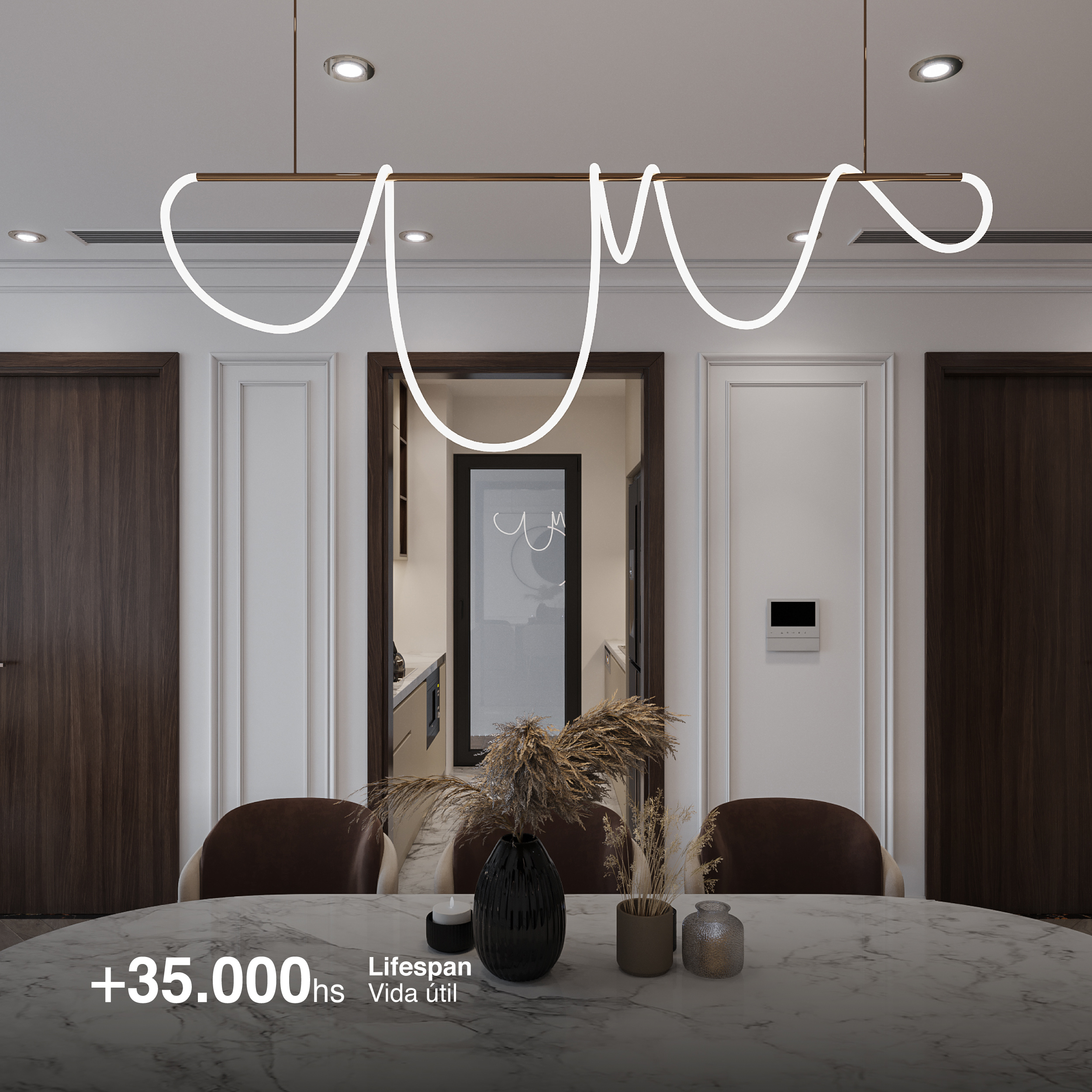 Tira LED SMD2835 con recubierta de Silicona, 24V 24W/m, Blanco Neutro 4000K 120 LEDs/m, 5m