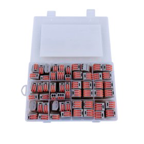Kit de Conectores Empalme Fast Clip 2 y 3 Polos x110 piezas